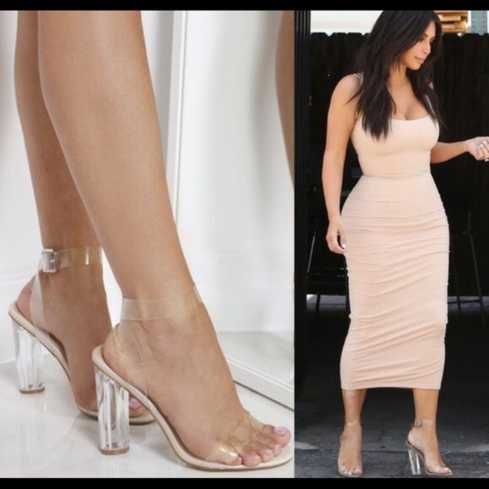 SOLD- Ego Clear Transparent PVC Heels